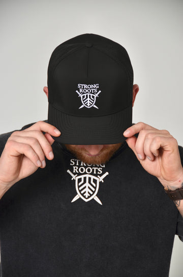 Strong Roots Performance Adjustable Hat – Black
